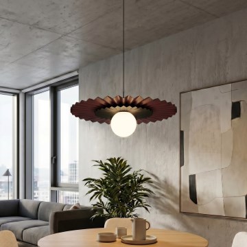 Pendel på ledning UMBRA 1xG9/8W/230V sort/rød