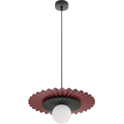 Pendel på ledning UMBRA 1xG9/8W/230V sort/rød