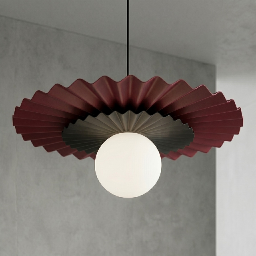 Pendel på ledning UMBRA 1xG9/8W/230V sort/rød