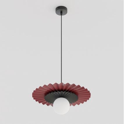 Pendel på ledning UMBRA 1xG9/8W/230V sort/rød