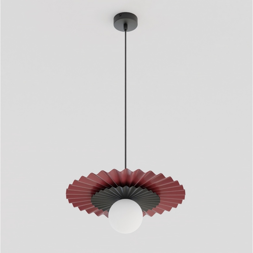 Pendel på ledning UMBRA 1xG9/8W/230V sort/rød