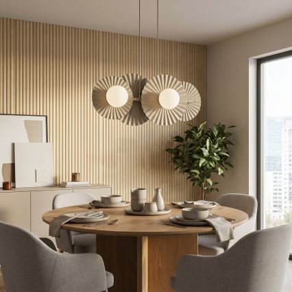 Pendel på ledning UMBRA 4xG9/8W/230V beige