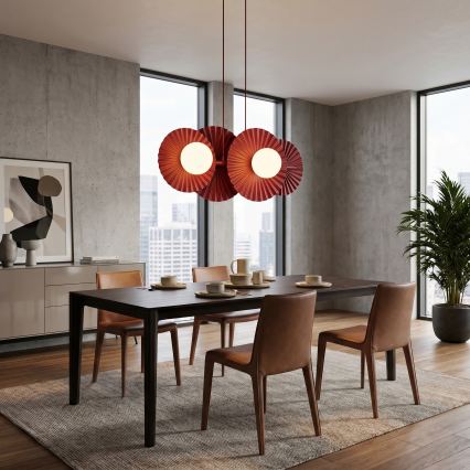 Pendel på ledning UMBRA 4xG9/8W/230V rød