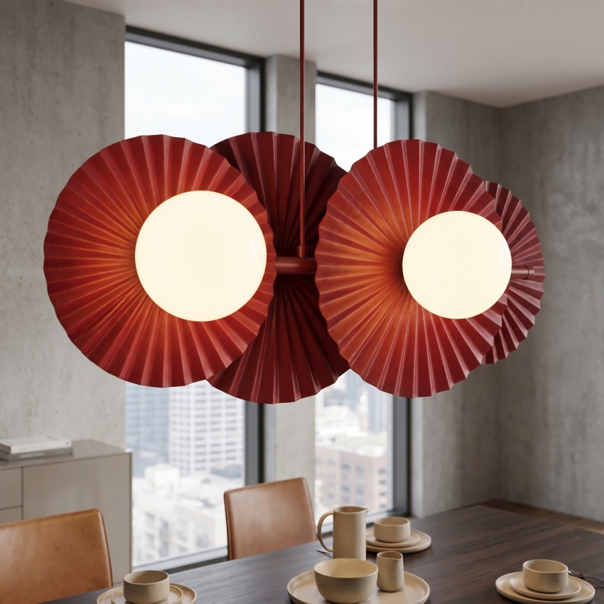 Pendel på ledning UMBRA 4xG9/8W/230V rød