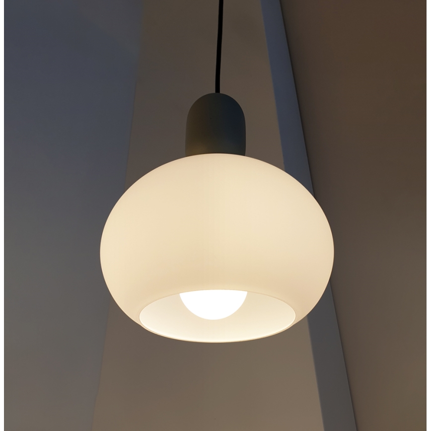 Pendel på ledning VALISIA 1xE27/40W/230V sort/olivengrøn