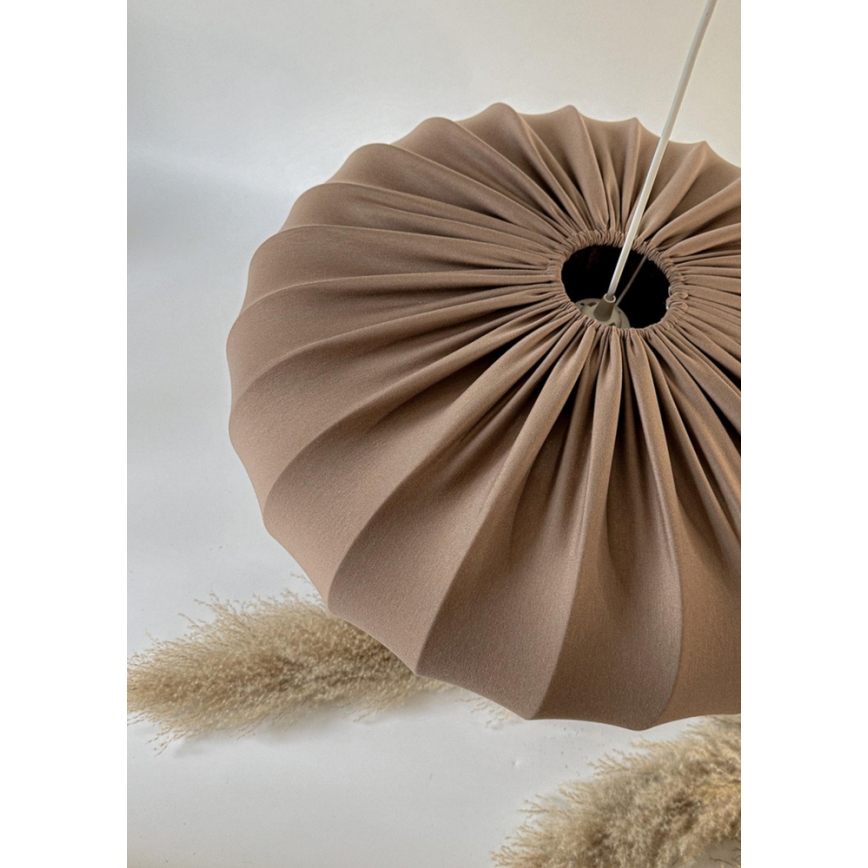 Pendel på stålwire CAFEE 1xE27/40W/230V Ø 66 cm brun