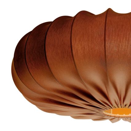 Pendel på stålwire CAFEE 1xE27/40W/230V Ø 66 cm brun