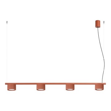 Pendel på wire AURA 4xGX53/10W/230V rød