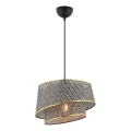 Pendel på wire BARETTE 1xE27/60W/230V grå/guld