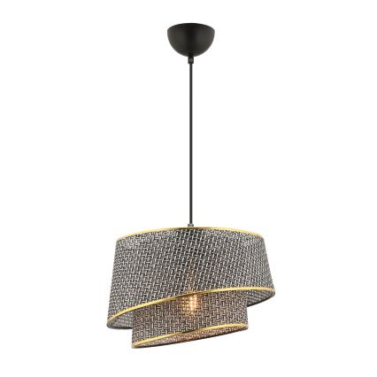Pendel på wire BARETTE 1xE27/60W/230V grå/guld