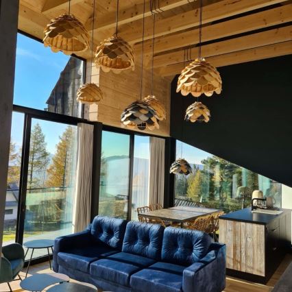 Pendel på wire BURGO 1xE27/60W/230V Ø 35 cm