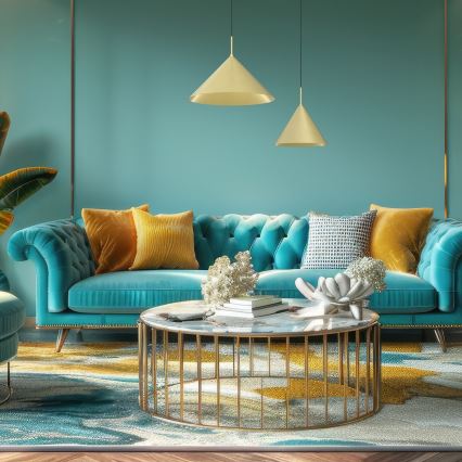 Pendel på wire CAPITAL 1xGX53/15W/230V Ø 32 cm guld