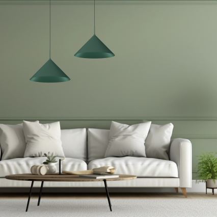 Pendel på wire CAPITAL 1xGX53/15W/230V Ø 46 cm grøn