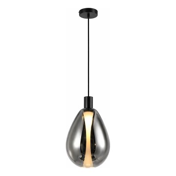 Pendel på wire DENSO 1xG9/5W/230V Ø 20 cm sort krom