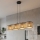 Pendel på wire ECO 4xE27/15W/230V beige/rattan