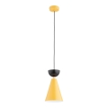 Pendel på wire ENTORI 1xE27/15W/230V gul/sort