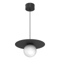Pendel på wire FLAT 1xE27/15W/230V sort