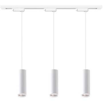 Pendel på wire i skinnesystemet PIPE 3xGU10/10W/230V hvid