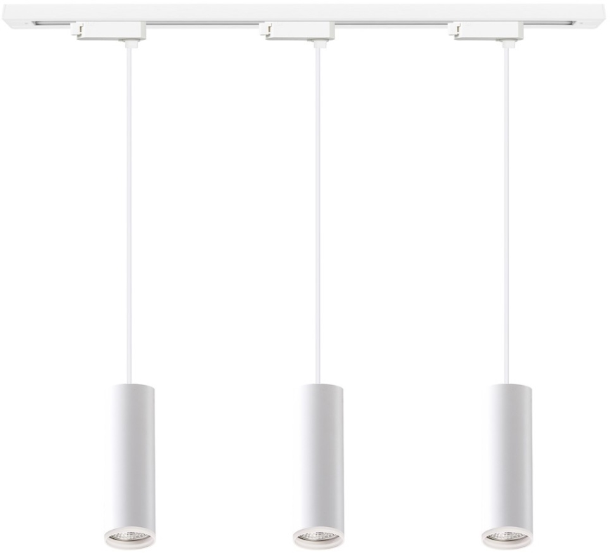 Pendel på wire i skinnesystemet PIPE 3xGU10/10W/230V hvid