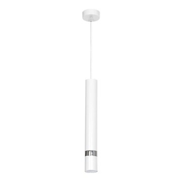 Pendel på wire JOKER 1xGU10/25W/230V hvid/poleret krom