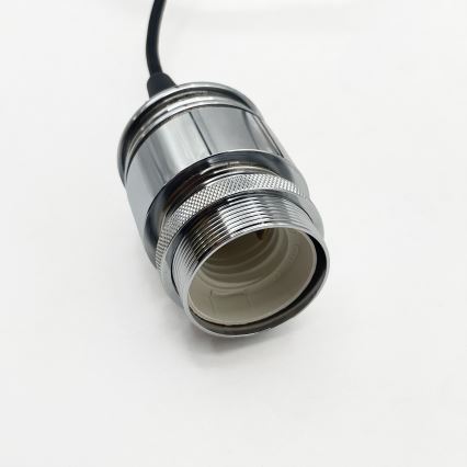 Pendel på wire JULL 1xE27/15W/230V blank krom/klar