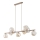 Pendel på wire LAVA 9xG9/8W/230V beige/røgfarvet beige