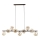 Pendel på wire LAVA 9xG9/8W/230V bronze/røgfarvet beige