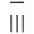 Pendel på wire LUNGOMARE 3xGU10/10W/230V mat krom