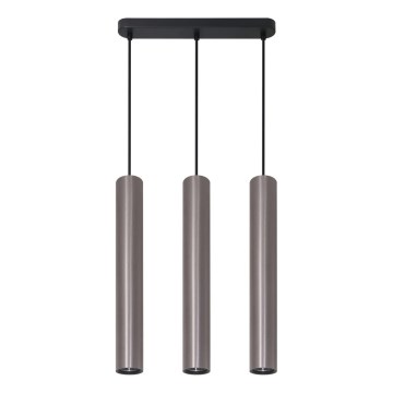 Pendel på wire LUNGOMARE 3xGU10/10W/230V mat krom