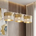 Pendel på wire LUX 3xE27/15W/230V hvid/guld