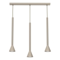 Pendel på wire MAZZO 3xGU10/8W/230V beige