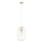 Pendel på wire OVELLA 1xE27/15W/230V Ø 25 cm creme/fyrretræ