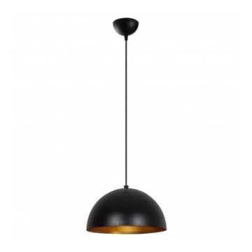 Pendel på wire SIVANI 1xE27/40W/230V Ø 30 cm sort/kobber
