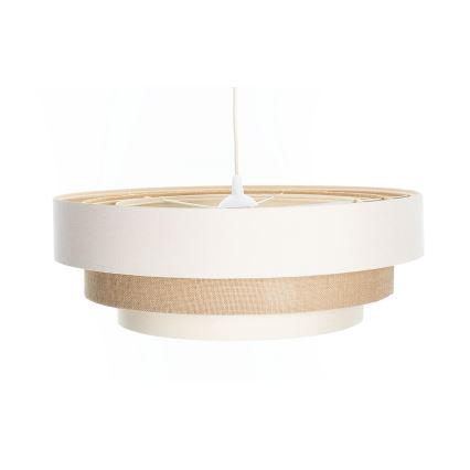 Pendel på wire TRINITI 1xE27/60W/230V Ø 40 cm creme/beige