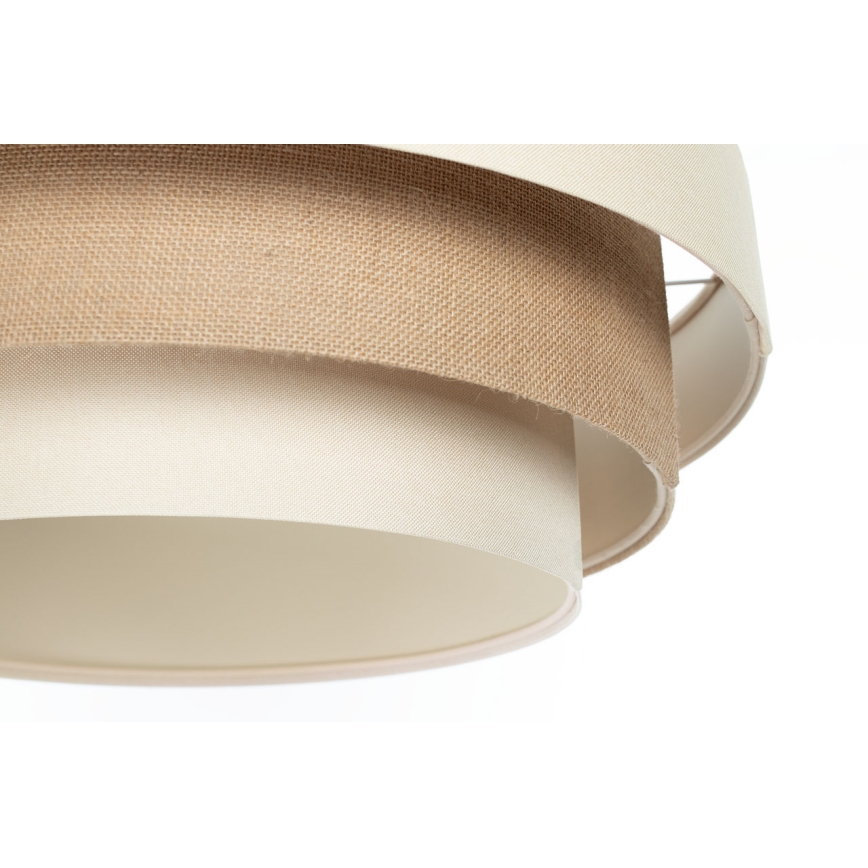 Pendel på wire TRINITI 1xE27/60W/230V Ø 40 cm creme/beige