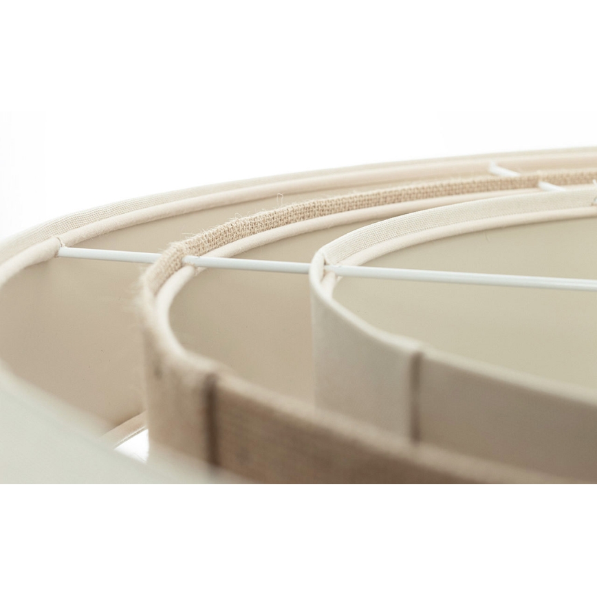 Pendel på wire TRINITI 1xE27/60W/230V Ø 40 cm creme/beige