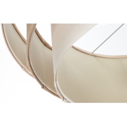 Pendel på wire TRINITI 1xE27/60W/230V Ø 40 cm creme/beige