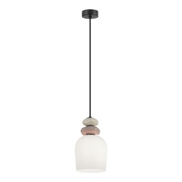 Pendel på wire VALISIA 3xE27/40W/230V beige/olivengrøn