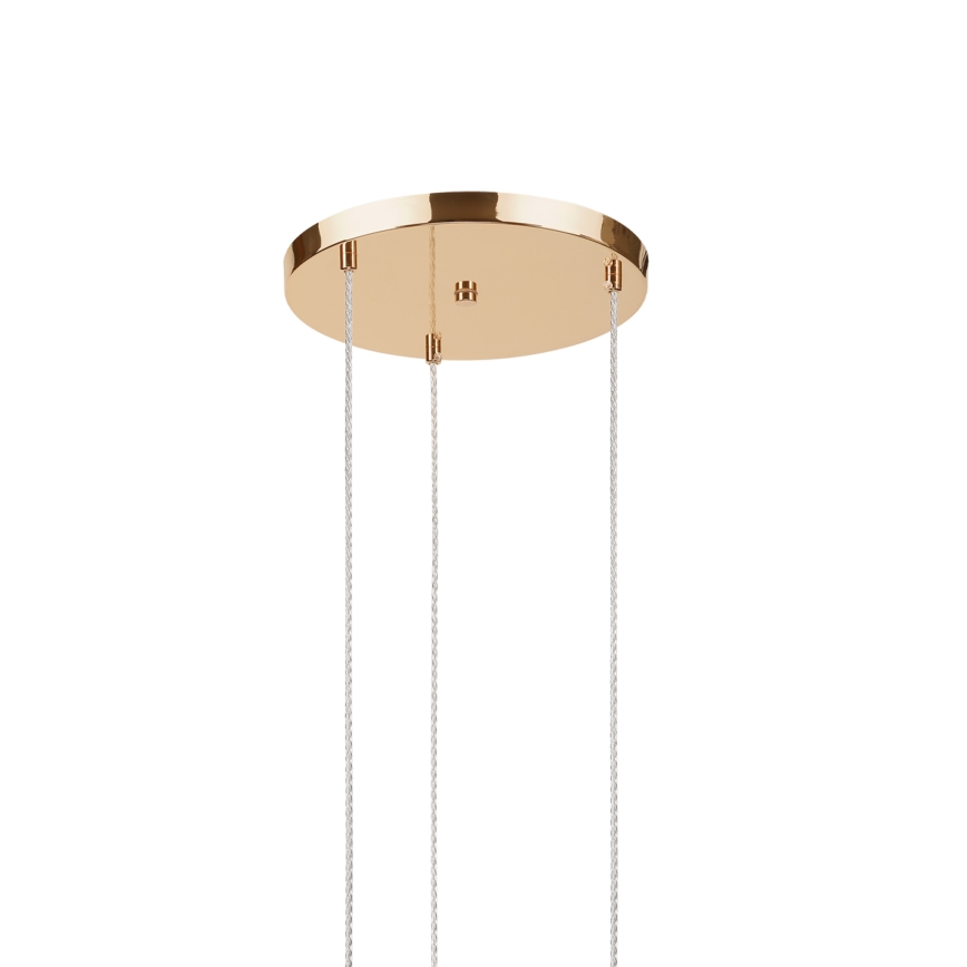 Pendel på wire VIVE 3xE27/15W/230V, guld