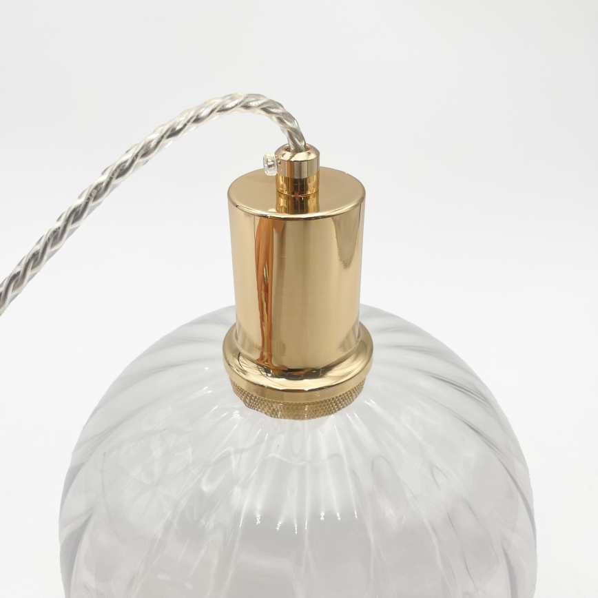 Pendel på wire VIVE 3xE27/15W/230V, guld