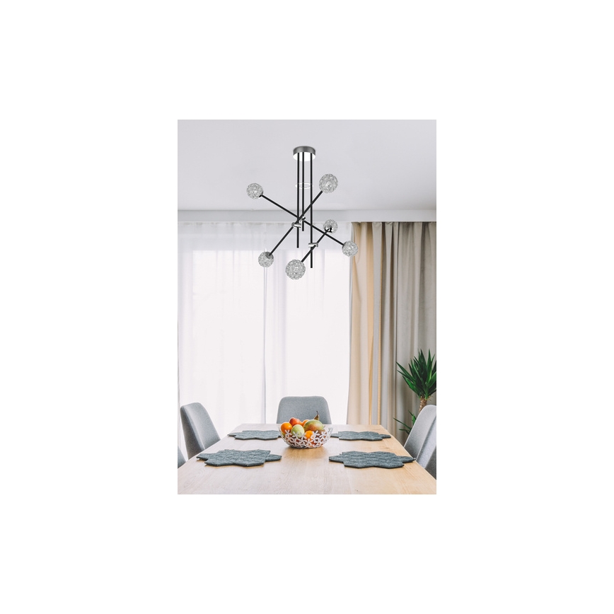 Pendel PAKSOS 6xG9/5W/230V sort