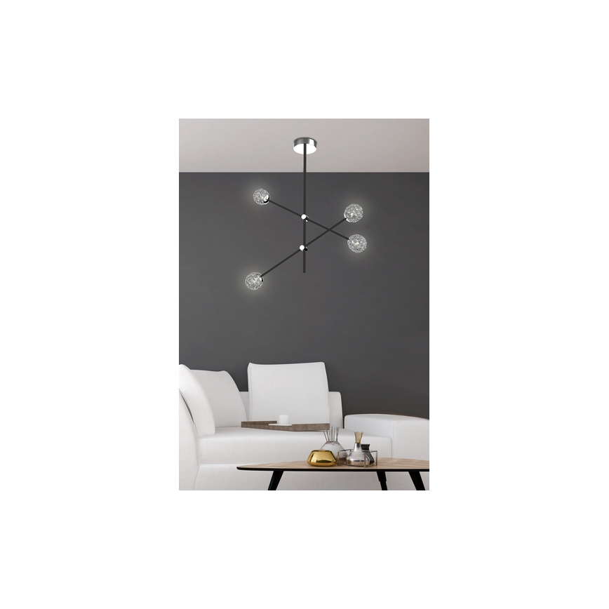 Pendel PAKSOS 6xG9/5W/230V sort