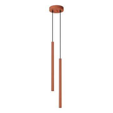 Pendel PASTELO 2xG9/8W/230V rød