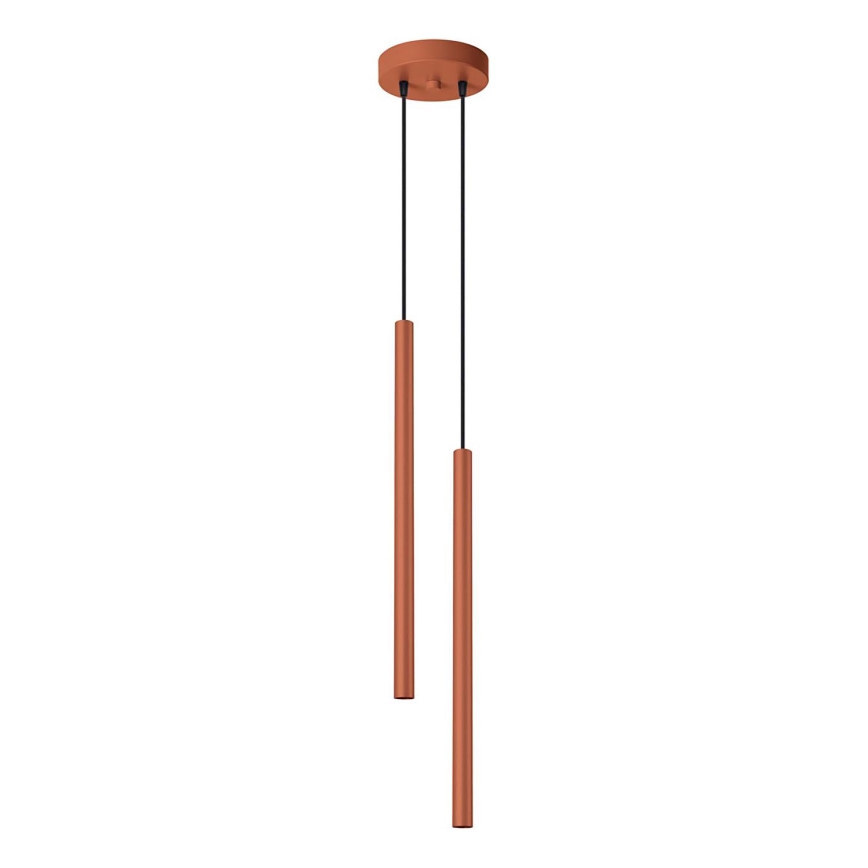 Pendel PASTELO 2xG9/8W/230V rød