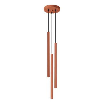 Pendel PASTELO 3xG9/8W/230V rød
