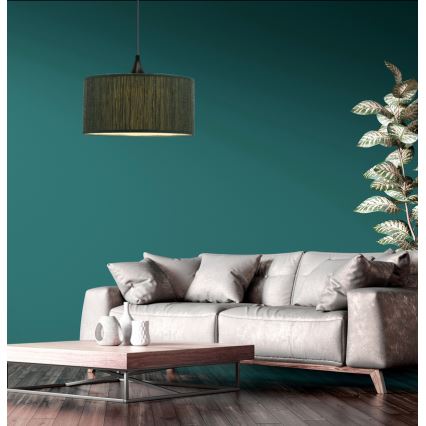 Pendel PATTI 1xE27/60W/230V diameter 30 cm grøn