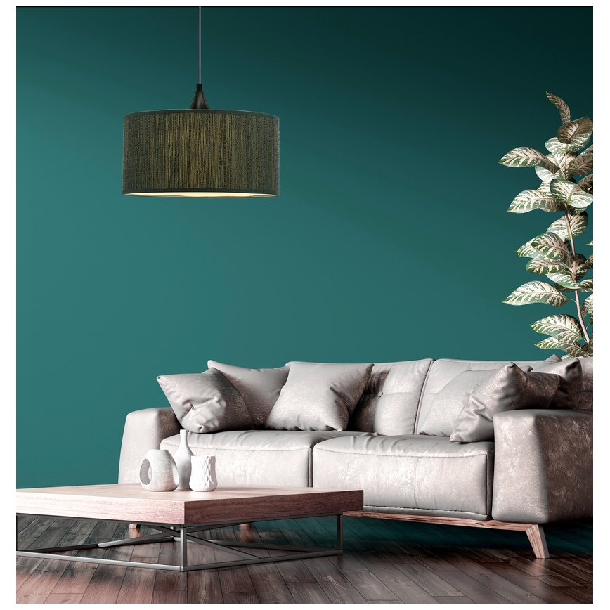 Pendel PATTI 1xE27/60W/230V diameter 30 cm grøn