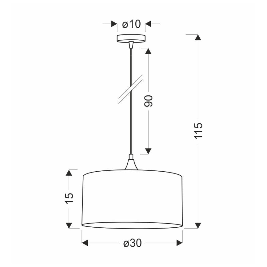 Pendel PATTI 1xE27/60W/230V diameter 30 cm grøn