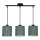 Pendel PATTI 3xE27/60W/230V grøn