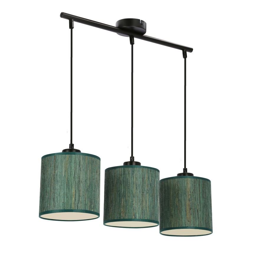 Pendel PATTI 3xE27/60W/230V grøn